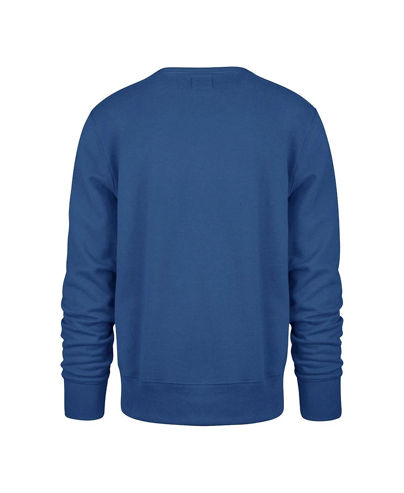 '47 Brand Men's and Women's Blue Oklahoma City Thunder Brush By Headline Crewneck Sweatshirt