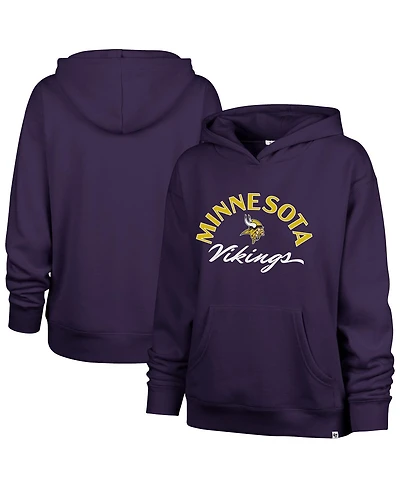 '47 Brand Women's Purple Minnesota Vikings Whirlwind Naomi Pullover Hoodie