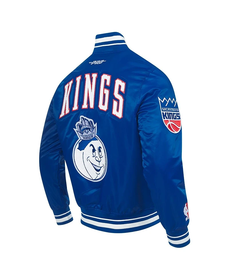 Pro Standard Men's Blue Sacramento Kings 2024/25 City Edition Chenille Satin Full-Snap Jacket