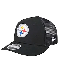 New Era Men's Black Pittsburgh Steelers Low Profile 9FIFTY Snapback Hat