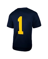 Jordan Toddler 1 Navy Michigan Wolverines Untouchable Replica Game Jersey