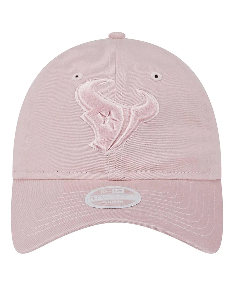 New Era Women's Light Pink Houston Texans Main 9TWENTY Adjustable Hat Main 9TWENTY Adjustable Hat