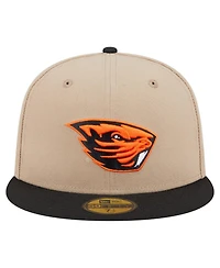 New Era Men's Khaki Oregon State Beavers Two-Tone 59FIFTY Fitted Hat