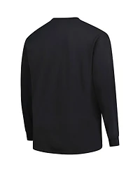 Fanatics Men's Black Green Bay Packers Big Tall Coverage Scheme Long Sleeve T-Shirt