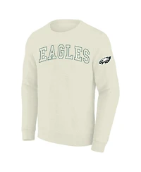 Profile Men's Cream Philadelphia Eagles Big Tall Fleece Sweatshirt