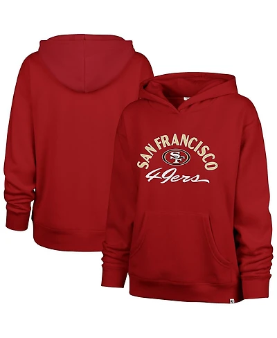 '47 Brand Women's Scarlet San Francisco 49ers Plus Size Whirlwind Naomi Hoodie