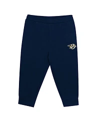 Outerstuff Toddler 2-Piece Navy/Gold Nashville Predators Puck Hero Fleece Hoodie and Sweatpants Set