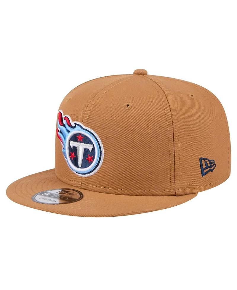 New Era Big Boys and Girls Brown Tennessee Titans Color Pack Side Patch 9FIFTY Snapback Hat