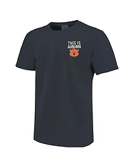 Image One Men's and Women's Navy Auburn Tigers Hyper Local This Is War Eagle T-Shirt