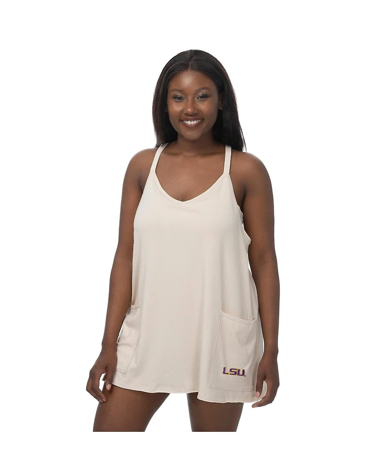 ZooZatz Women's Tan Lsu Tigers Active Pocketed Skort Dress