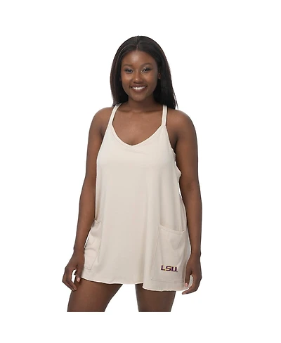 ZooZatz Women's Tan Lsu Tigers Active Pocketed Skort Dress