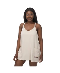 ZooZatz Women's Tan Lsu Tigers Active Pocketed Skort Dress