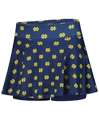 ZooZatz Big Girls Navy Notre Dame Fighting Irish All-Over Print Tennis Skort