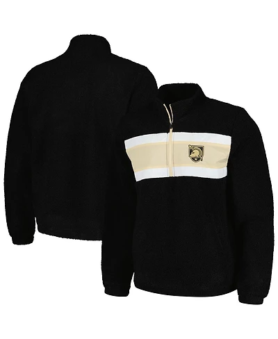 G-iii Sports by Carl Banks Men's Black Army Knights Pinch Runner Half-Zip Hoodie