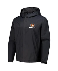 Dunbrooke Men's Black Cincinnati Bengals Tropic Waterproof Packable Full-Zip Hoodie Jacket