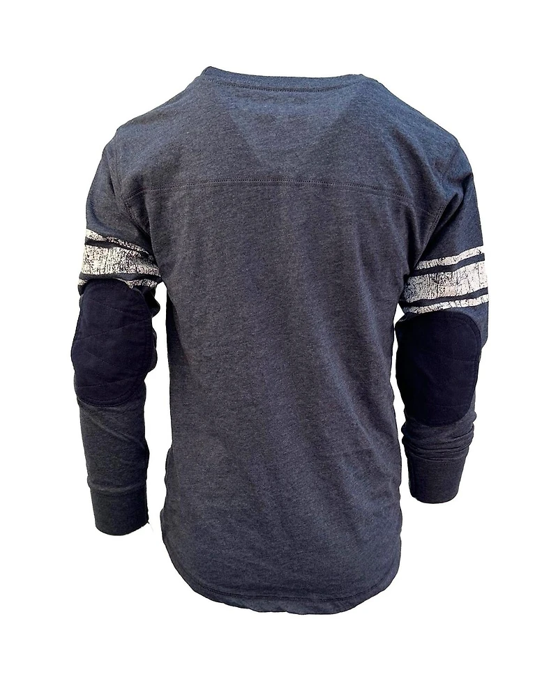 Wes & Willy Big Boys and Girls Navy New England Patriots Football Long Sleeve T-Shirt