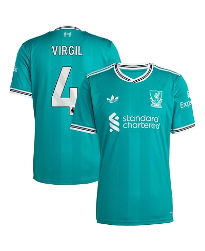 Adidas Men's Virgil van Dijk Green Liverpool 2025/26 Third Replica Player Jersey