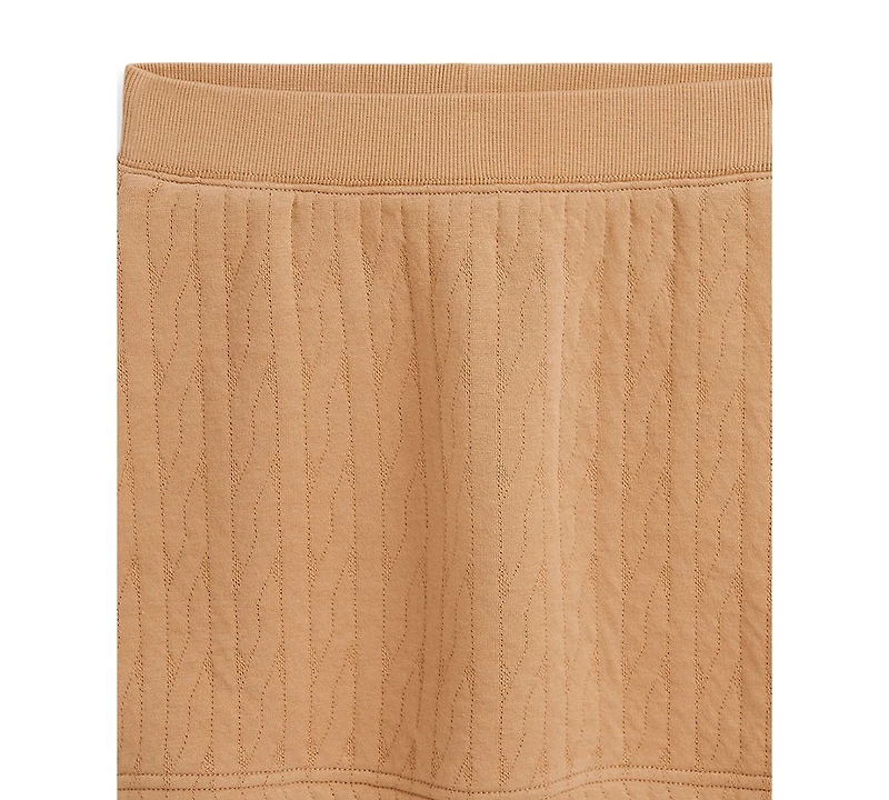 Polo Ralph Lauren Girls 7-16 Quilted Cable-Motif Skirt