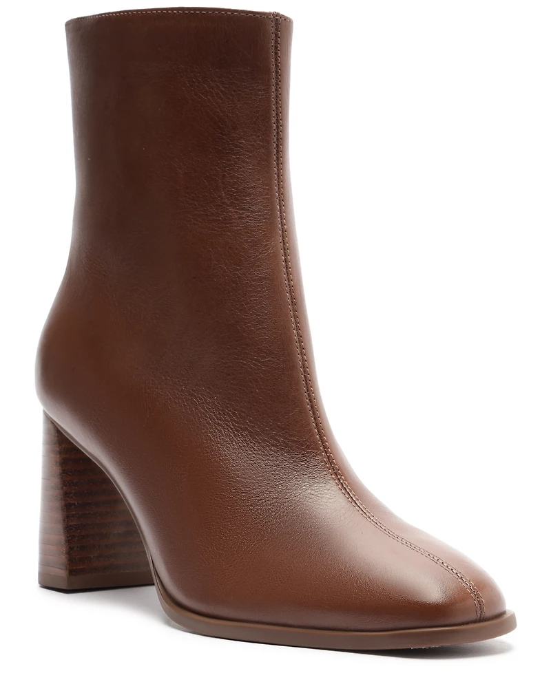 Arezzo Women's Regina Wood Block Heel Booties
