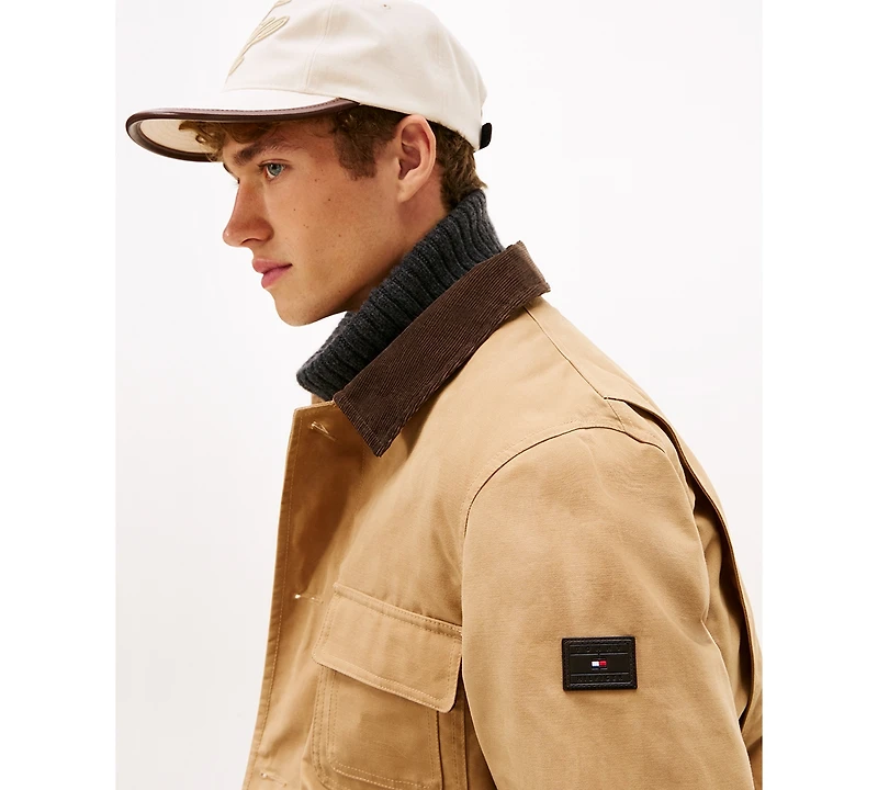 Tommy Hilfiger Men's Waxed Point Collar Barn Jacket