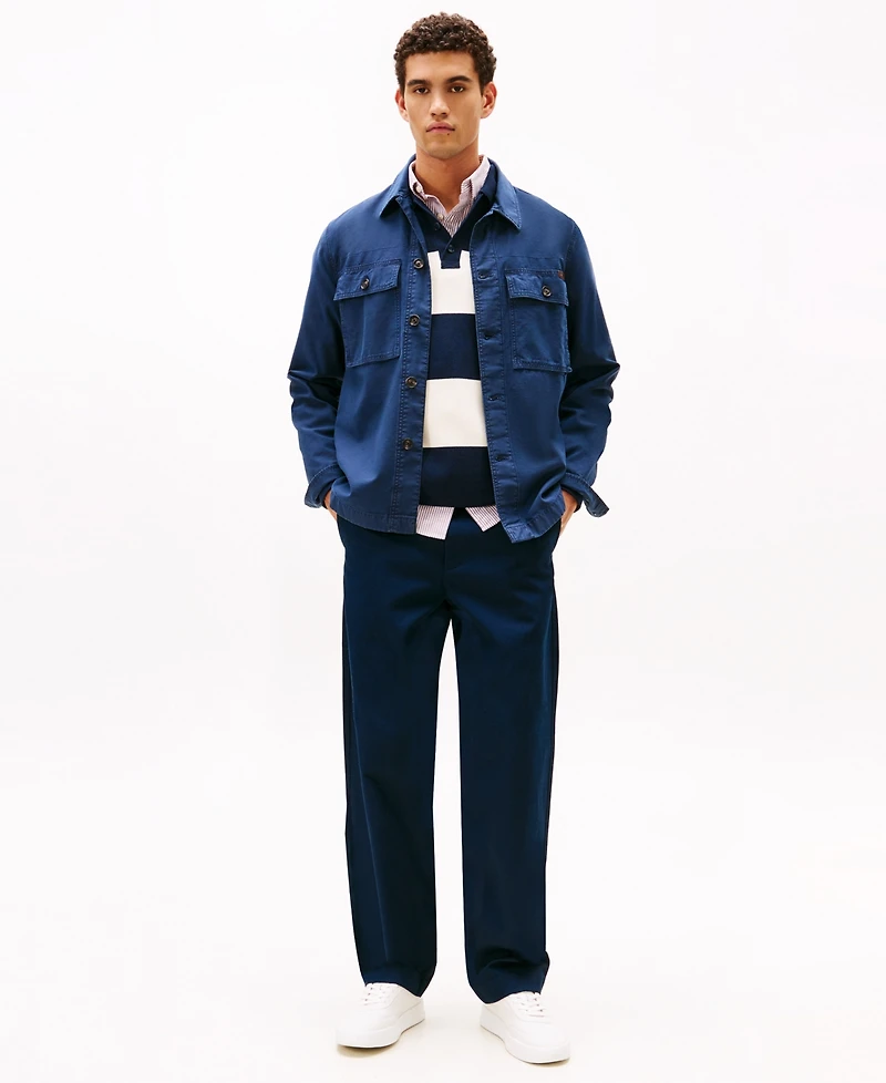 Tommy Hilfiger Men's Utility Collar Shirt Jacket