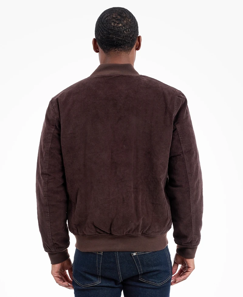 Lucky Brand Men's Zippered Bomber Jacket