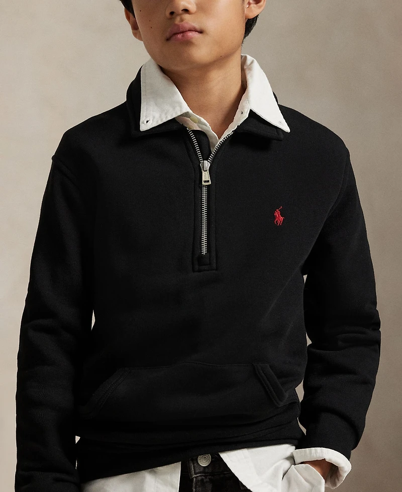 Polo Ralph Lauren Big Boys Fleece Quarter-Zip Pullover Sweatshirt
