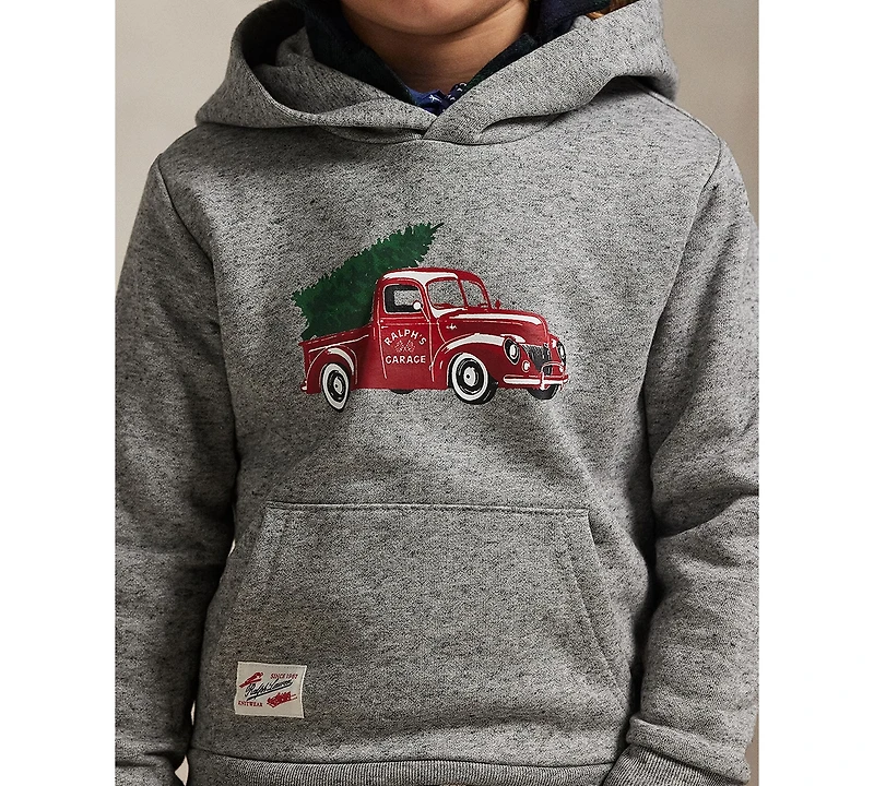 Polo Ralph Lauren Boys 2-7 Truck Printed Long Sleeve Hoodie
