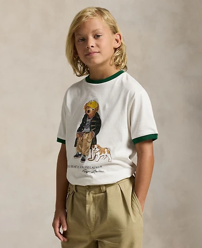 Polo Ralph Lauren Big Boys Bear Cotton Ringer T-Shirt