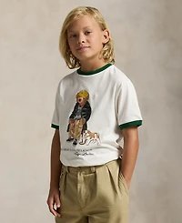 Polo Ralph Lauren Big Boys Bear Cotton Ringer T-Shirt
