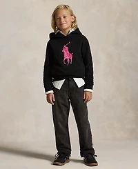 Polo Ralph Lauren Big Boys Pink Pony Fleece Hoodie