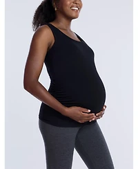 Motherhood Maternity Scoop Neck Side-Ruched Tank Top - 2 Pack