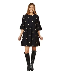 Yumi Women's Cosmic Embroidered Cord Mini Dress