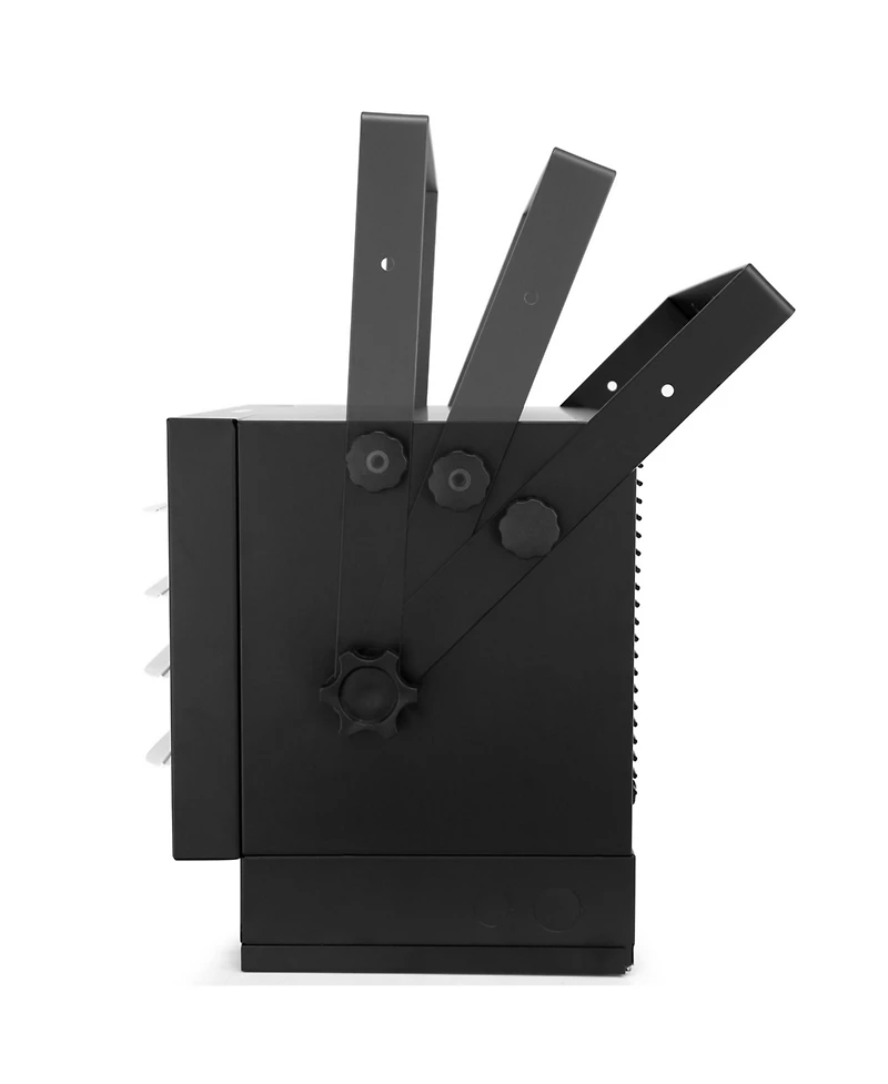 Vie Air 7500W Portable Hard-Wire Installation Garage Heater With Remote and Vertical and Horizontal Air Flow in Black