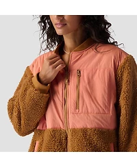 Backcountry Women's Mixed Fabric Fleece Long Coat Fleece Jackets