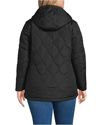 Lands' End Plus FeatherFree Onion Quilted Insulated Jacket