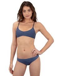 Hurley Juniors New Wave Scrunch Swim Bralette Bottoms