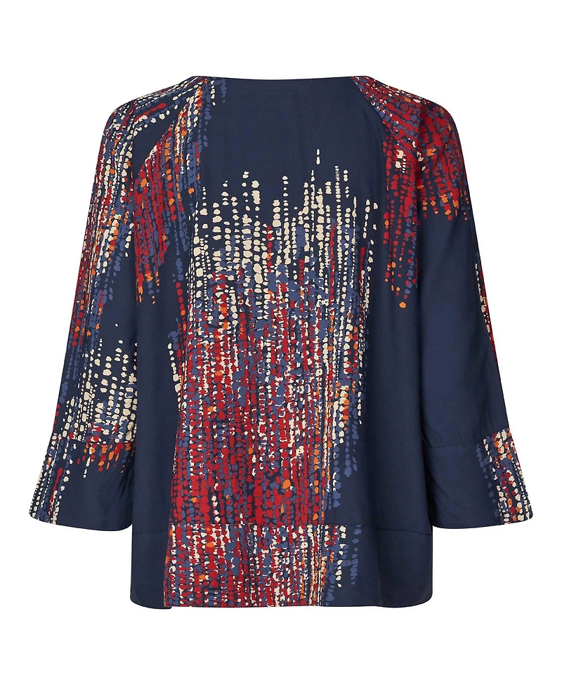 Masai Copenhagen Women's MaBenika 3/4 Sleeve V-Neck Blouse