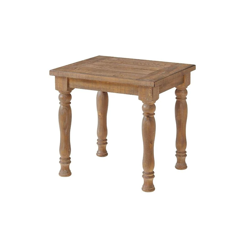 Intercon Turned Leg End Table, 22x26 in Sandwash