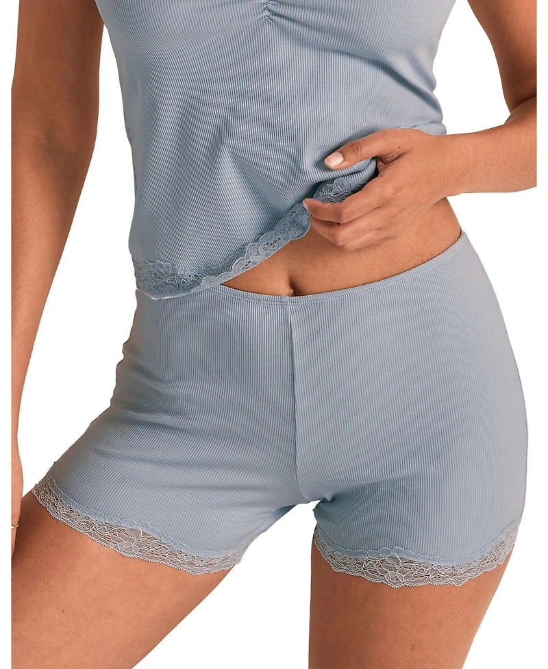 Adore Me Women's Rib Knit Biker Short
