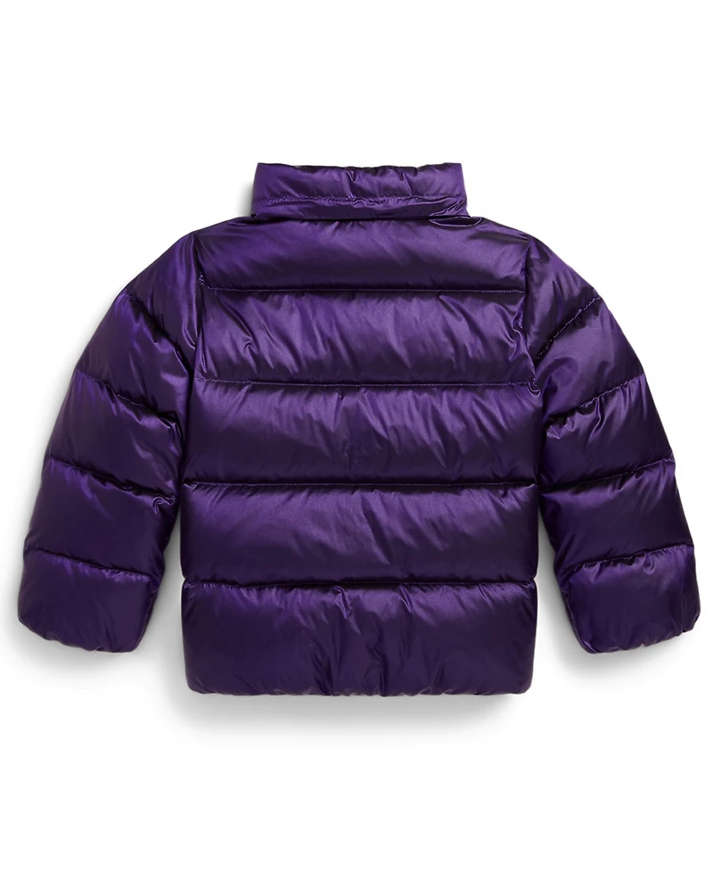 Polo Ralph Lauren Girls 2T-6X Metallic Long Sleeves Hooded Jacket