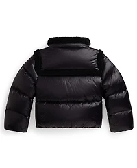 Polo Ralph Lauren Girls 2T-6X Teddy Fleece-Trim Boxy Jacket