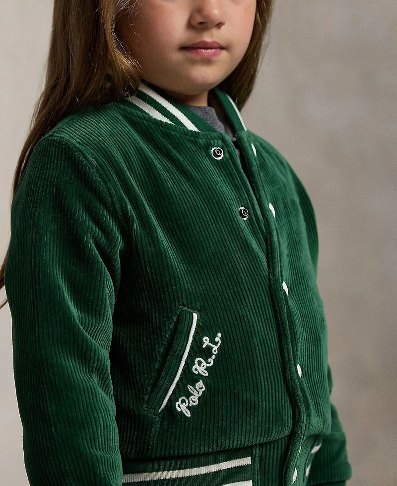Polo Ralph Lauren Girls 2T-6X Knit Bomber Jacket