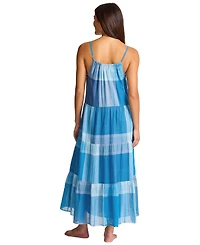 Tommy Bahama Women's Plaid Tiered Midi Dress