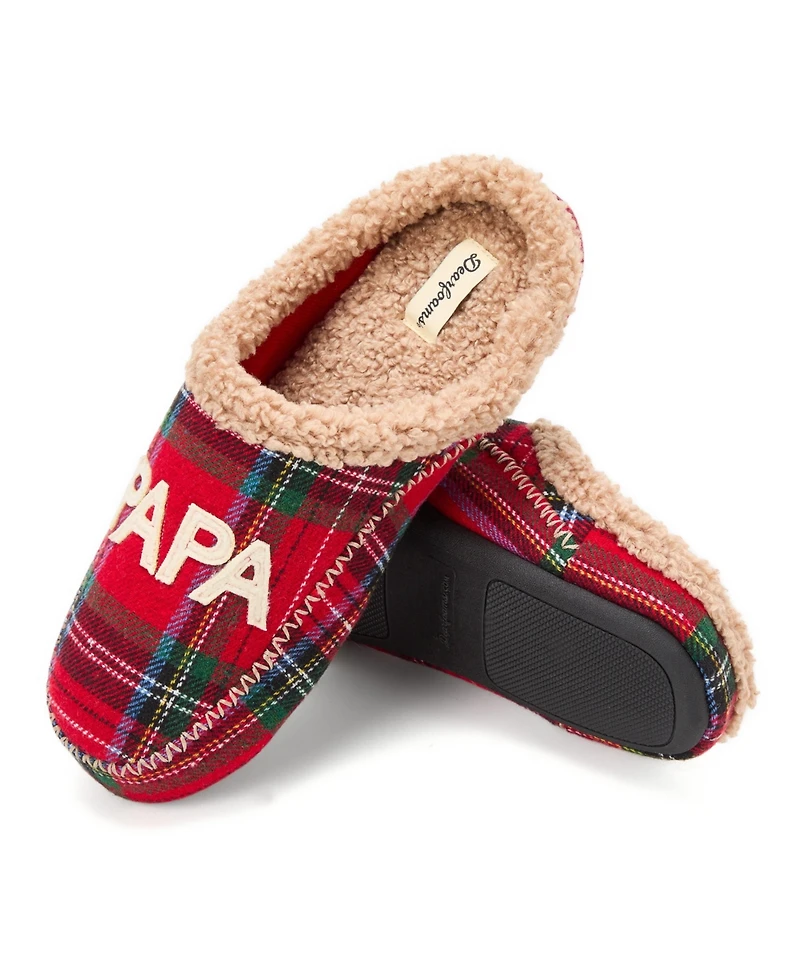 Dearfoams Men's Papa Bear Clog Slipper