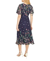 Yumi Women's Daisy Mirror Placement Skater Dress
