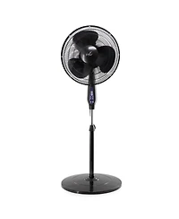 Vie Air 16 Inch 3 Speed Oscillating Stand Fan with Remote Control White