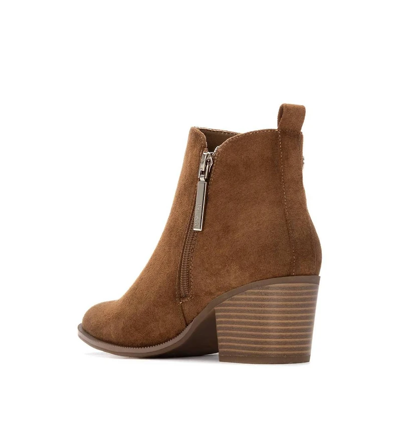Xti Women's Block Heel Suede Ankle Booties Refresh Collection By Xti