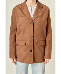 English Factory Women's Suede Jacket