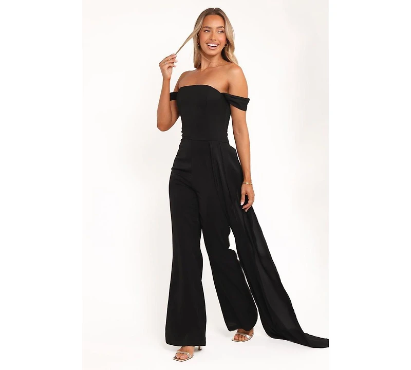 Petal and Pup Women's Jenny Off Shoulder Jumpsuit - Black Xl